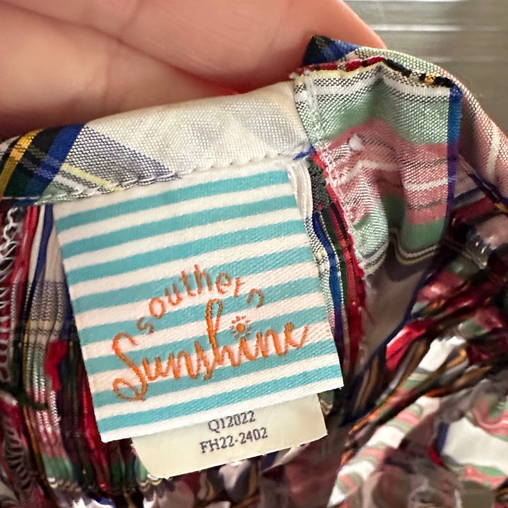 Smocked Plaid Holiday Dress - Picture 2 of 8